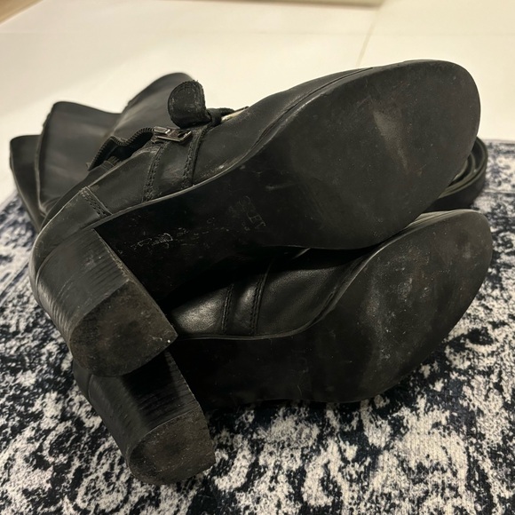 J. Crew Miller tall midheel motorcycle boots 6.5 black - Picture 6 of 11